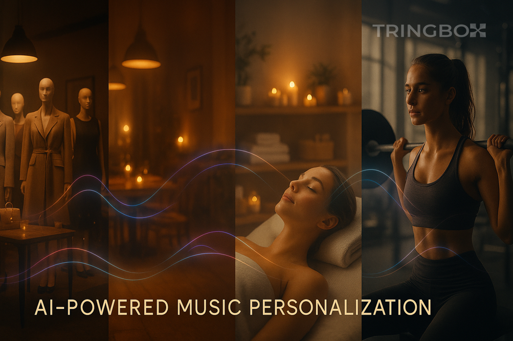 Tringbox AI tailoring music to brand identity across multiple venue types with unified soundwave connection