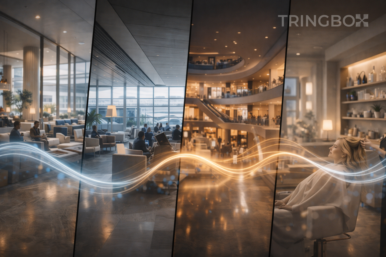 Retail, café, gym, and salon venues unified through intelligent InStore music management by Tringbox