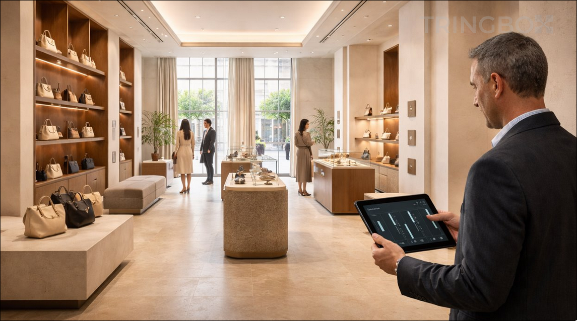 A sophisticated fine-dining restaurant with soft, ambient lighting and guests enjoying a multi-course meal in a calm atmosphere.