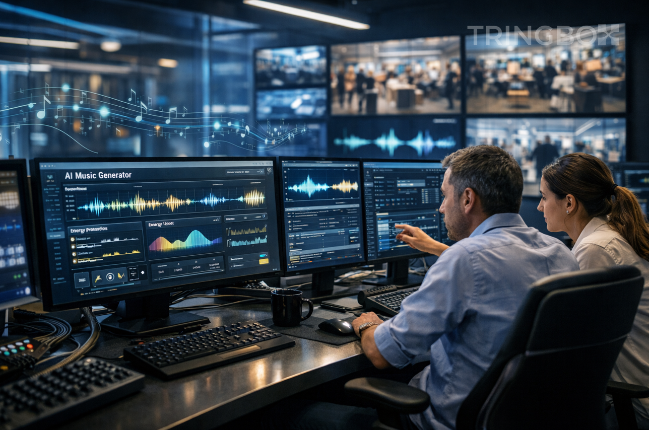 Comparison of Tringbox ethical generative music engine versus Soundraw loop-based pitfalls in a retail setting.