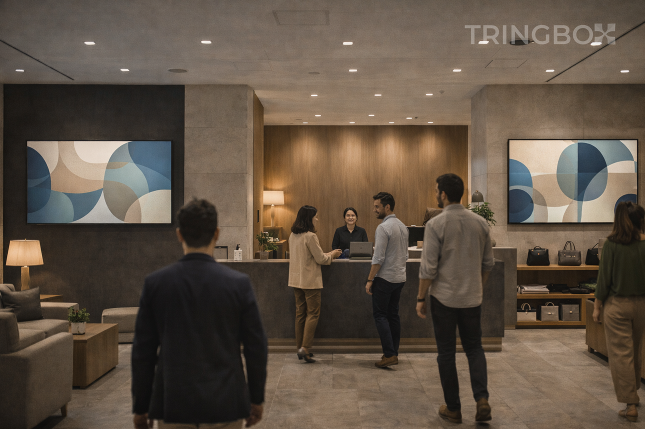 Tringbox InStore AI Music and digital signage powering intelligent in-store media for business growth