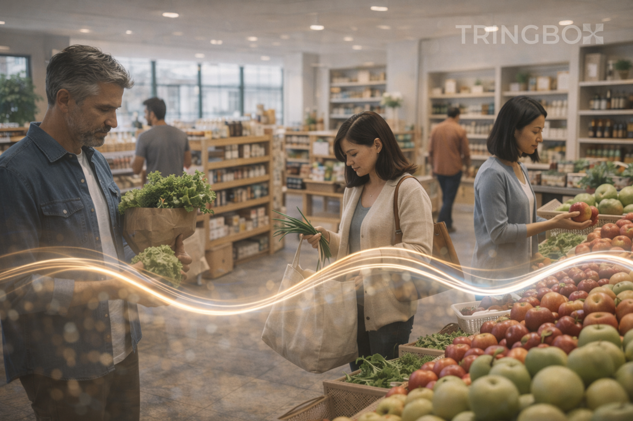 Modern retail environments using Tringbox InStore AI Music to manage audio intelligently without disrupting ambience