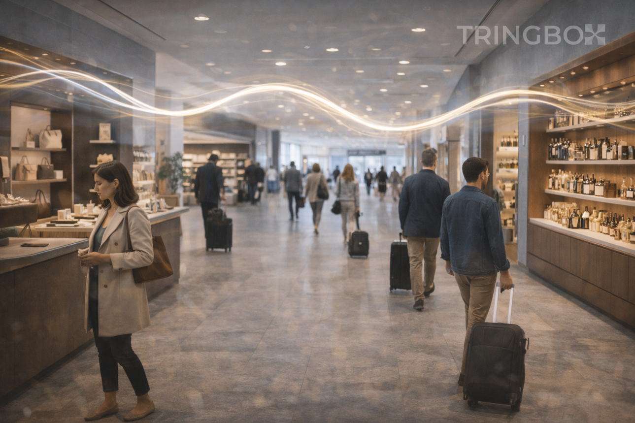 Retail and commercial spaces using intelligent InStore AI Music powered by Tringbox for adaptive background sound