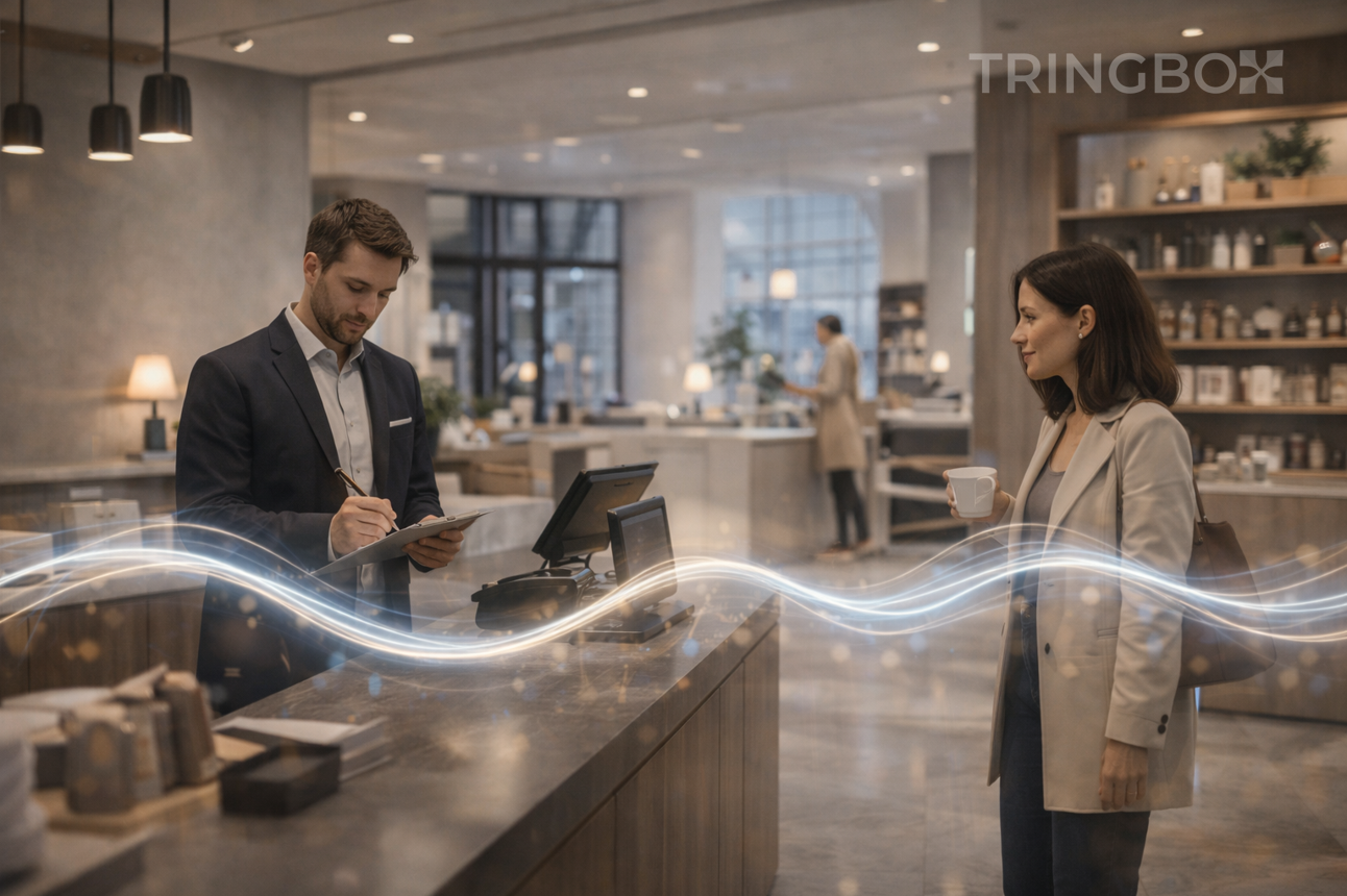 Commercial space using legally compliant InStore music solutions powered by Tringbox