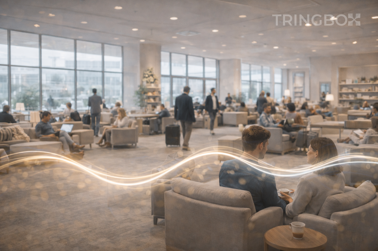 Luxury and casual retail spaces using personalized brand soundscapes powered by Tringbox AI in-store music