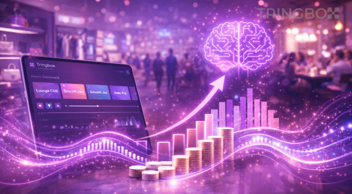 Tringbox AI in-store music platform for retail and restaurants