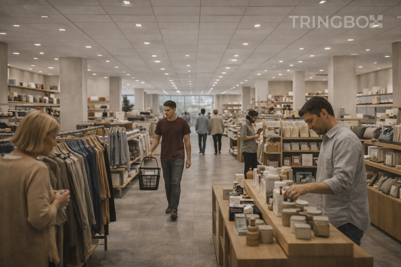 Tringbox In Store AI Music providing cost-effective and intelligent background music for retail and commercial spaces